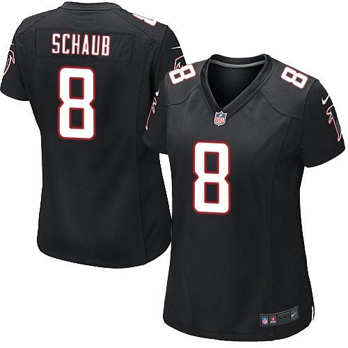 Women's Elite Matt Schaub Nike Jersey Black Alternate - #8 NFL Atlanta Falcons